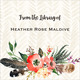 Autumn Floral Spray Square Gift Stickers Image 3 of 3